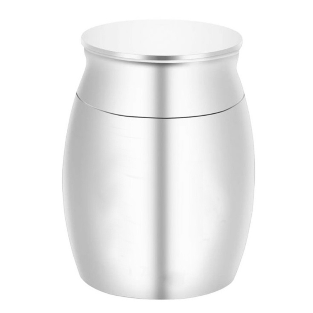 Cremation Memorial Sleek Silver Urn - Picture 2 of 5